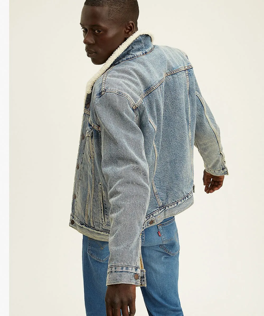 Levi's Men's Sherpa Trucker Jacket - Mustard