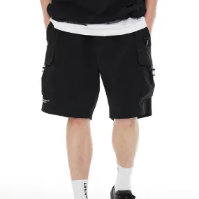 LifeWork Cargo Nylon Shorts Black