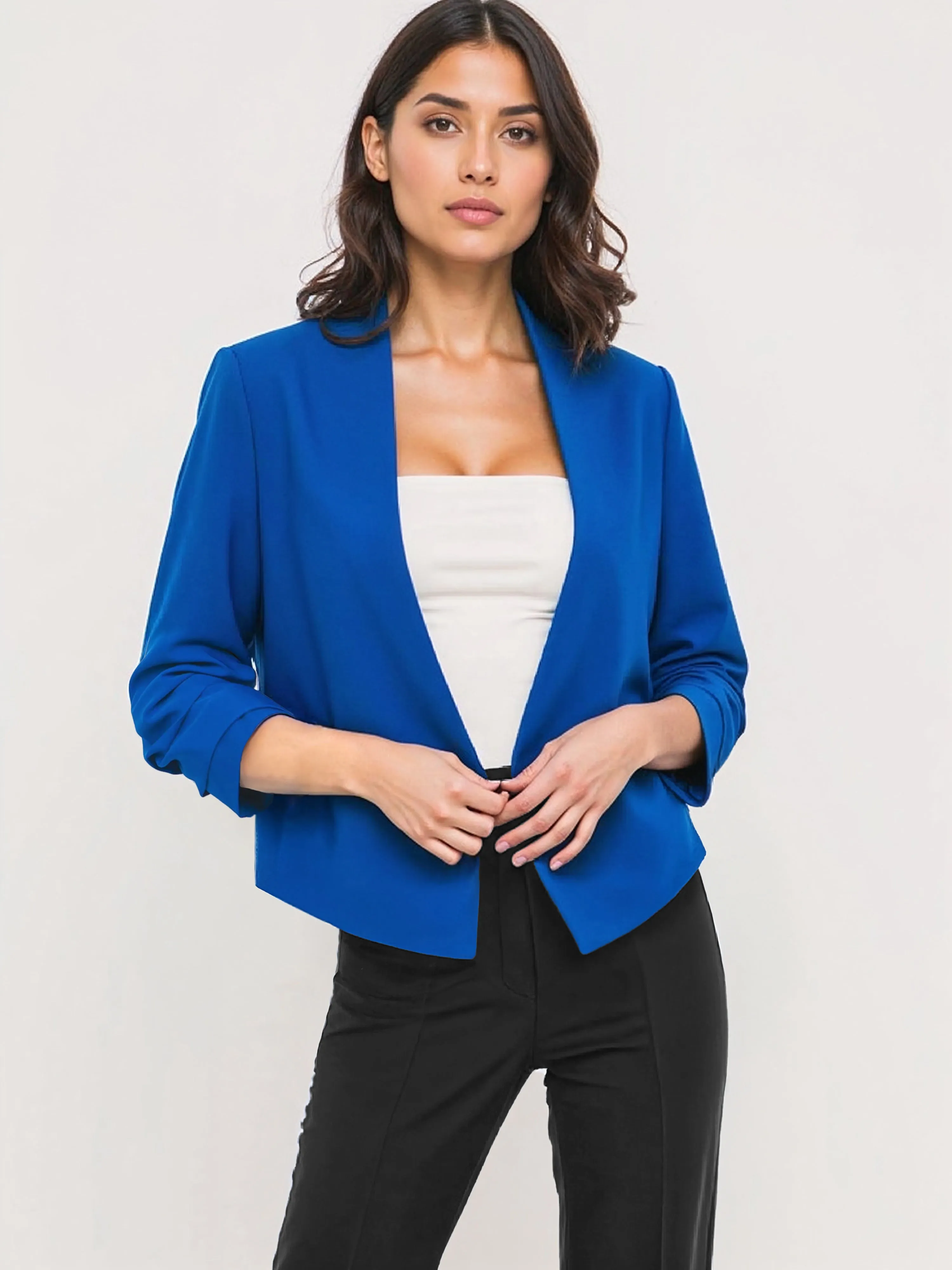 Long Sleeve Open Blazer Jacket