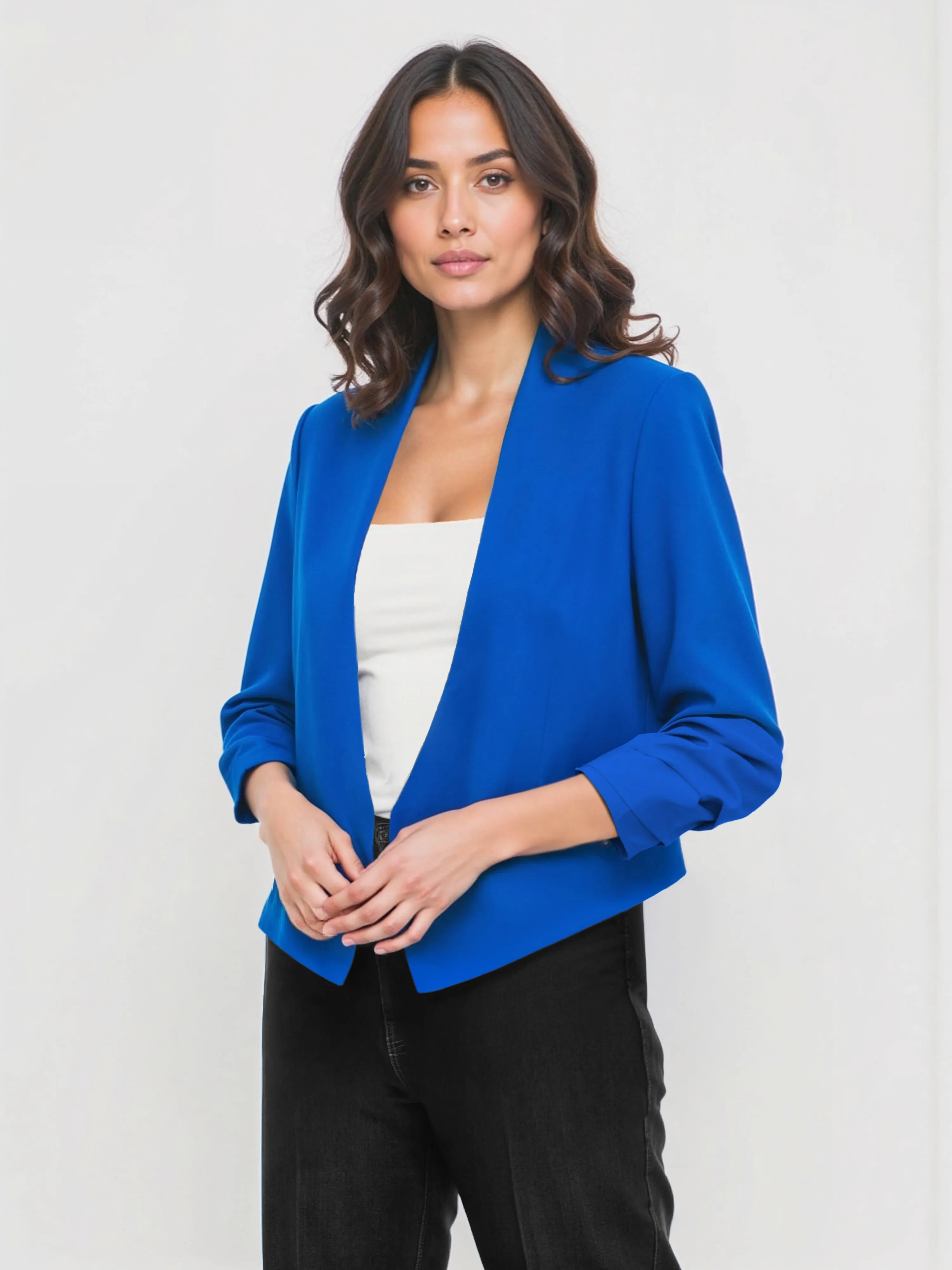 Long Sleeve Open Blazer Jacket