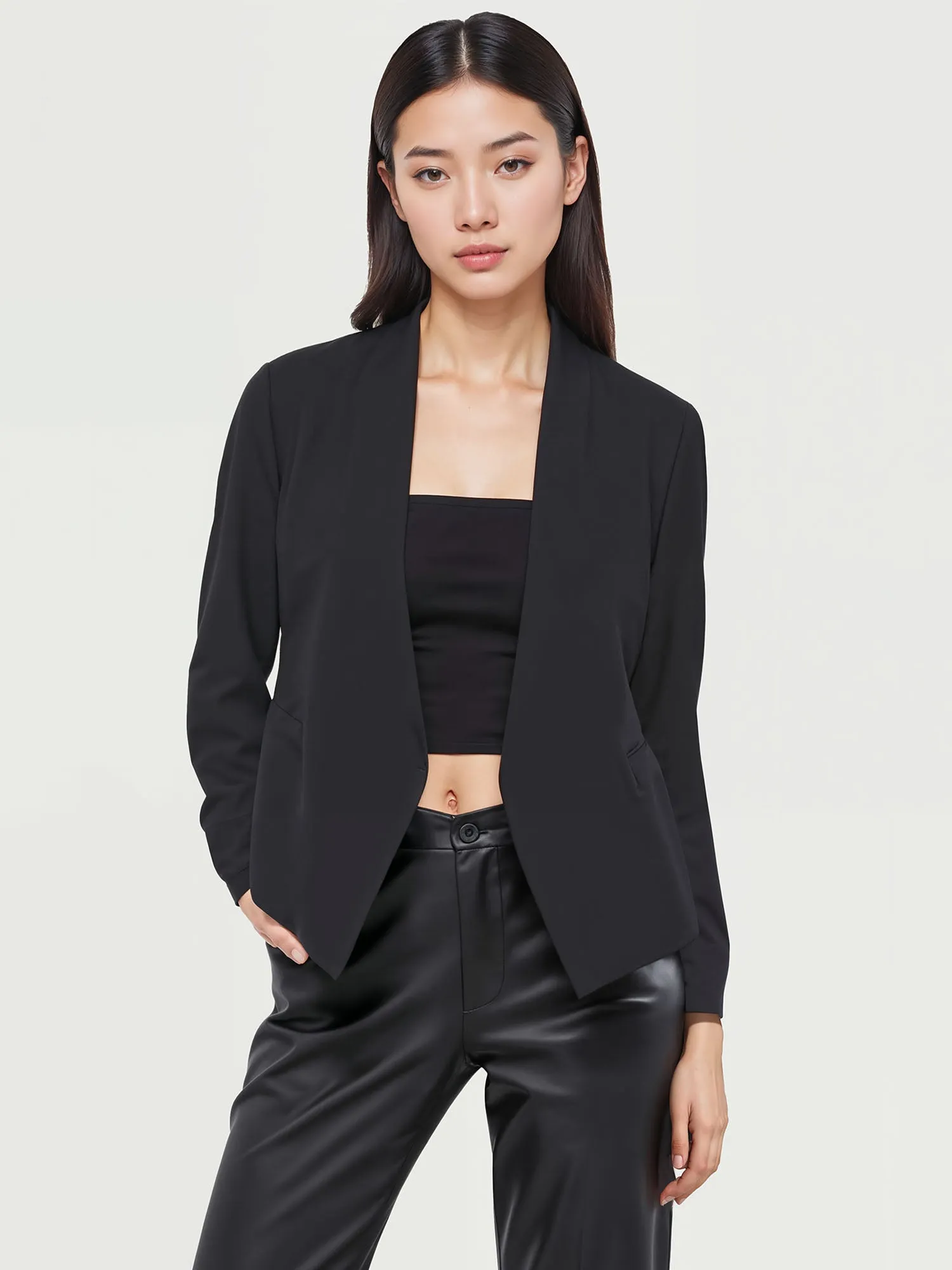 Long Sleeve Open Blazer Jacket
