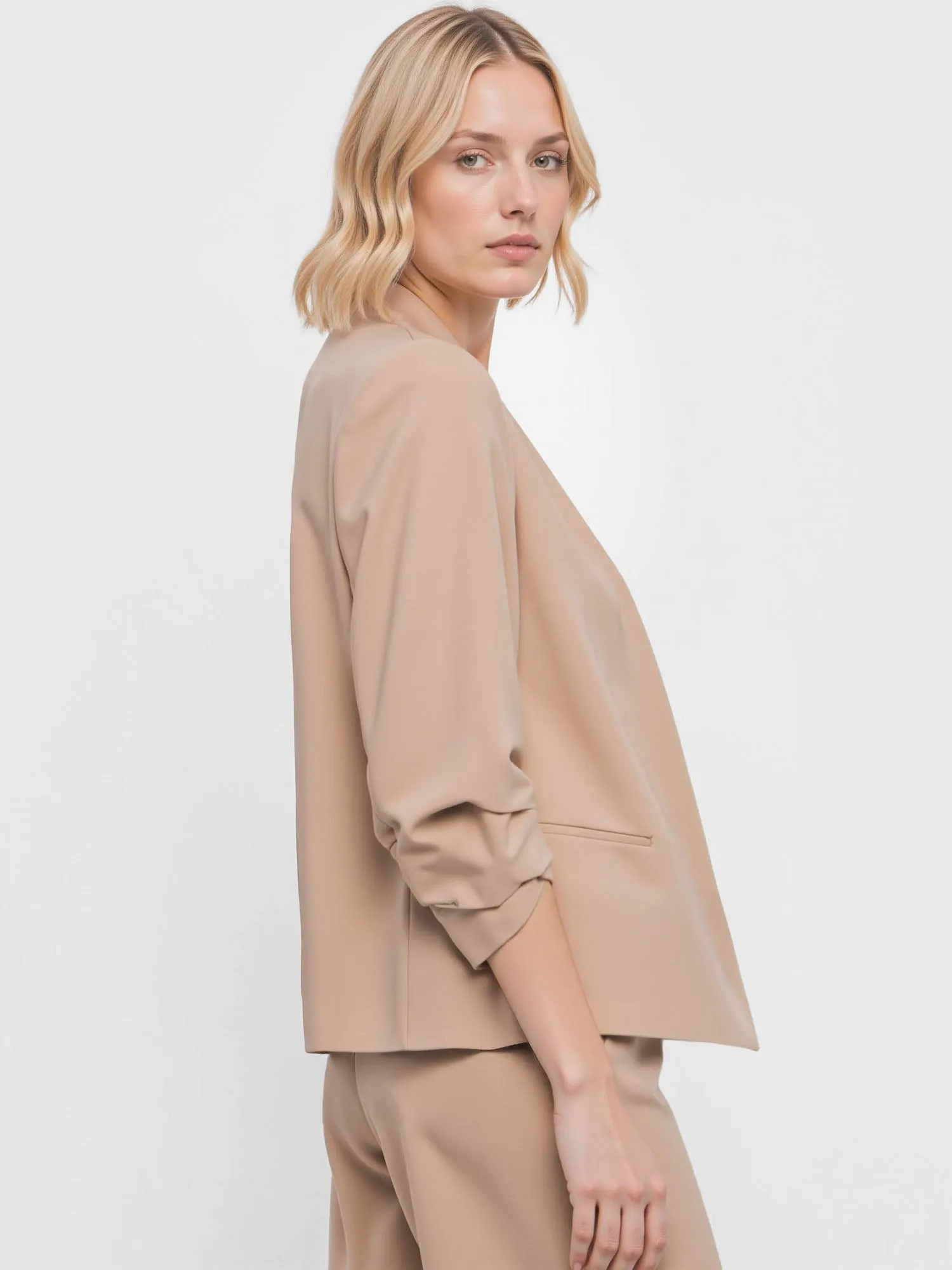 Long Sleeve Open Blazer Jacket