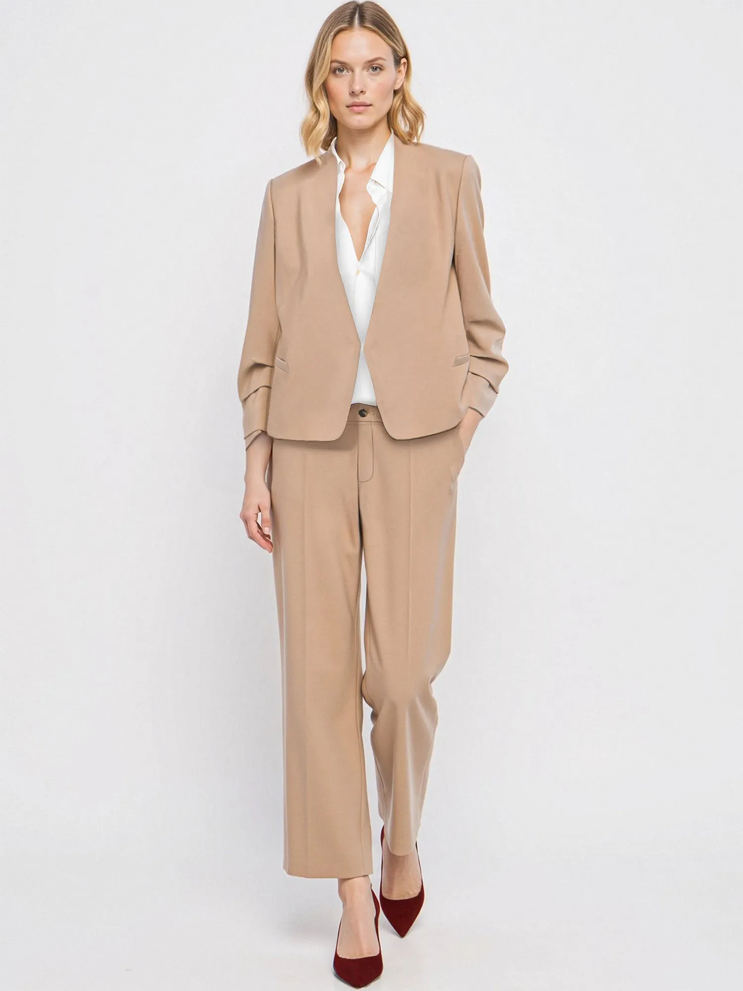 Long Sleeve Open Blazer Jacket