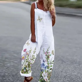 Loose-fitting jumpsuit in cotton linen - relax in style