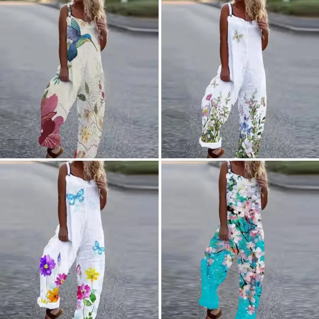 Loose-fitting jumpsuit in cotton linen - relax in style