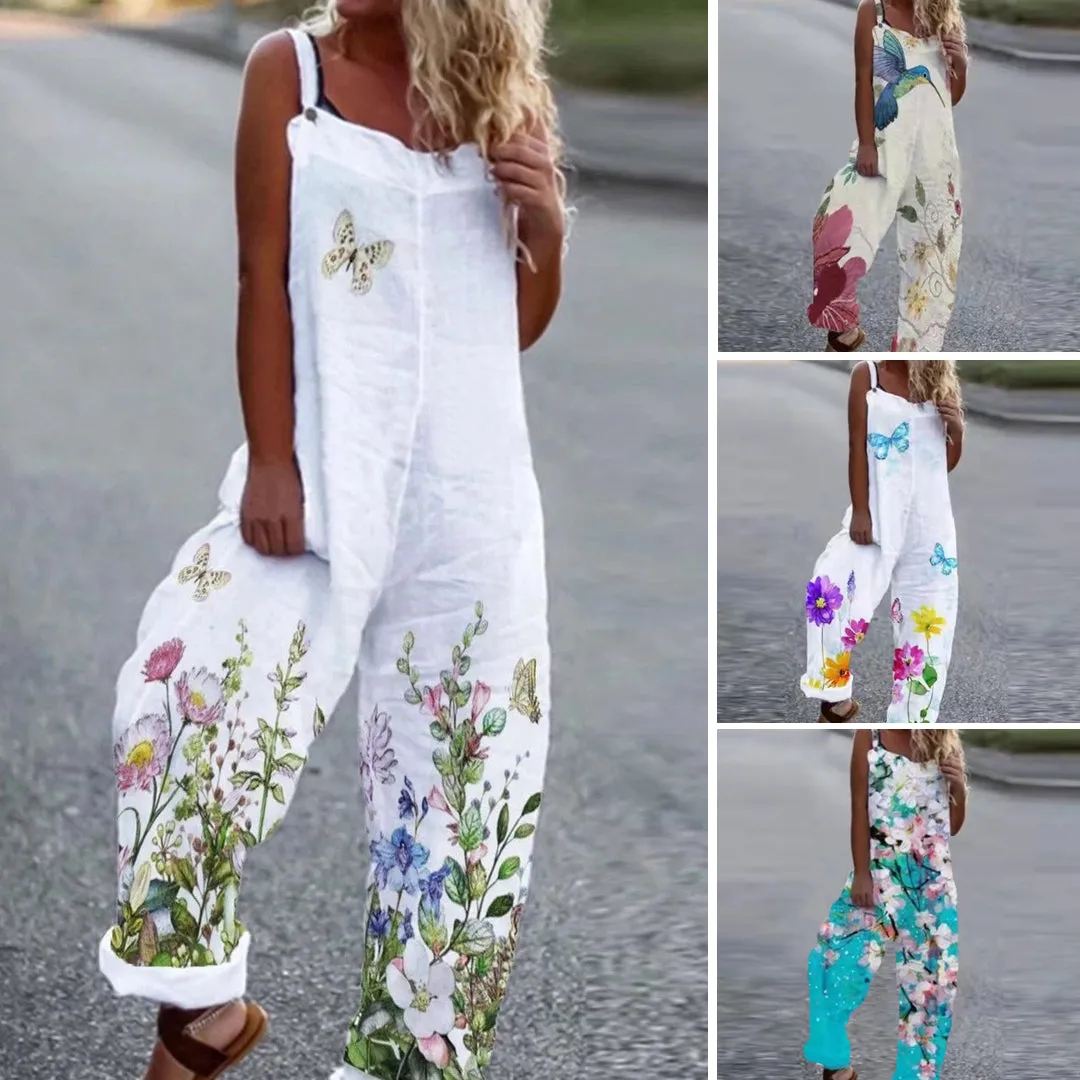 Loose-fitting jumpsuit in cotton linen - relax in style