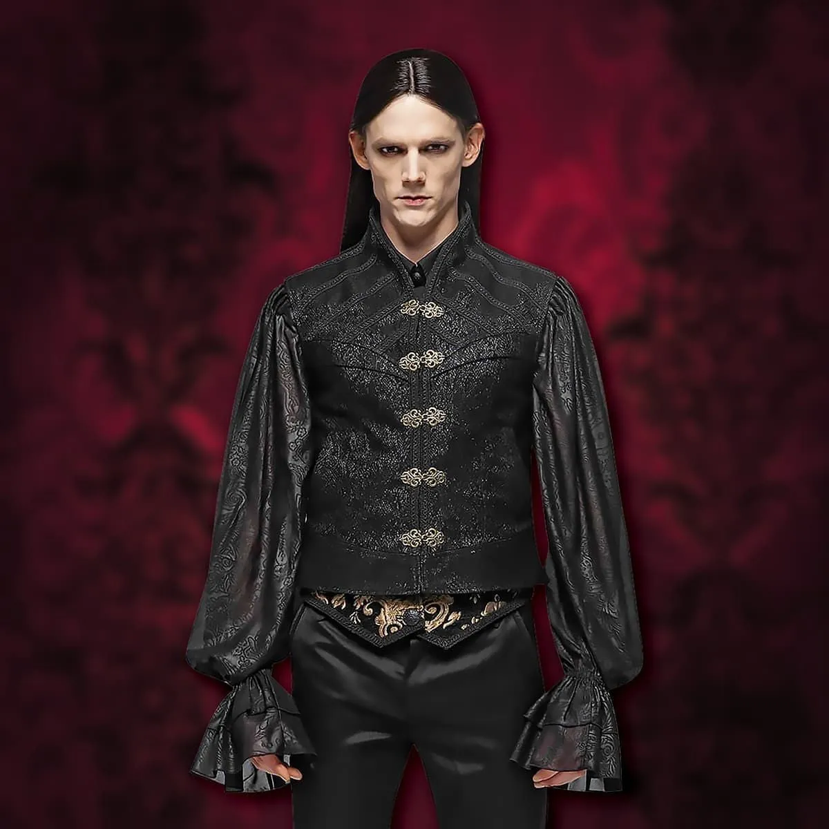 Marquis de Sade Black Vest