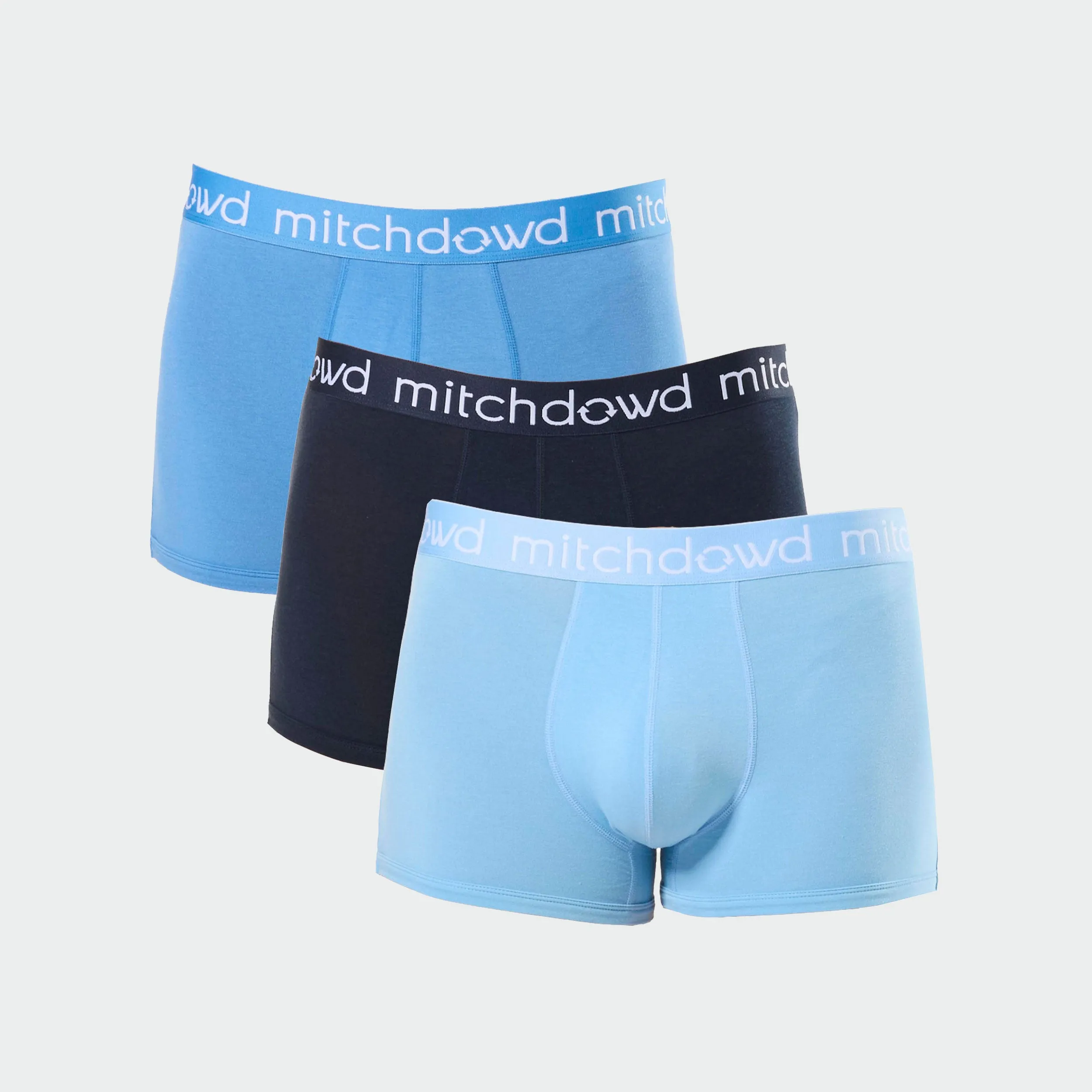 Men's Bamboo Trunk 3 Pack - Blues