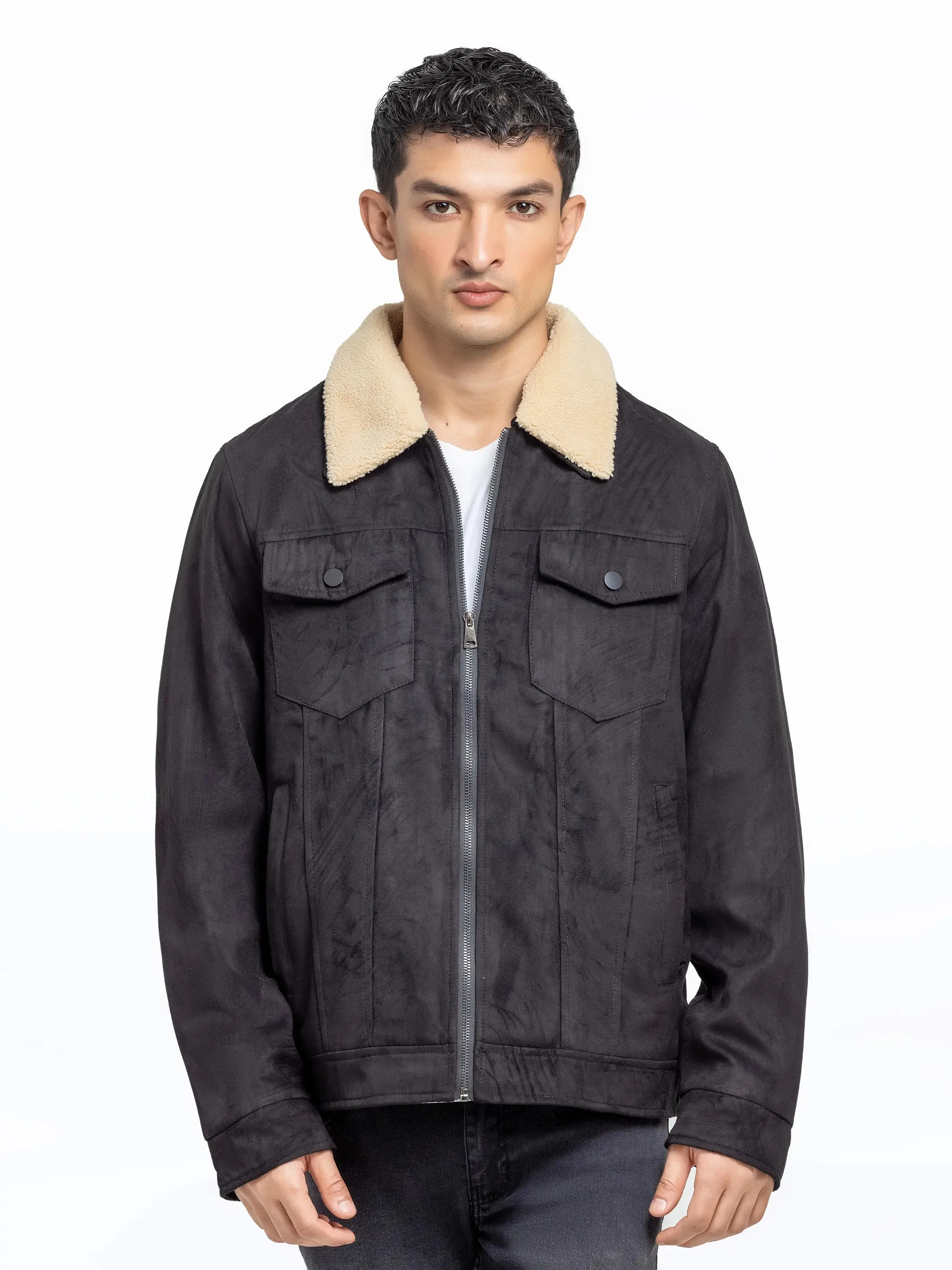 Men's Black Jacket - EMTJ24-034