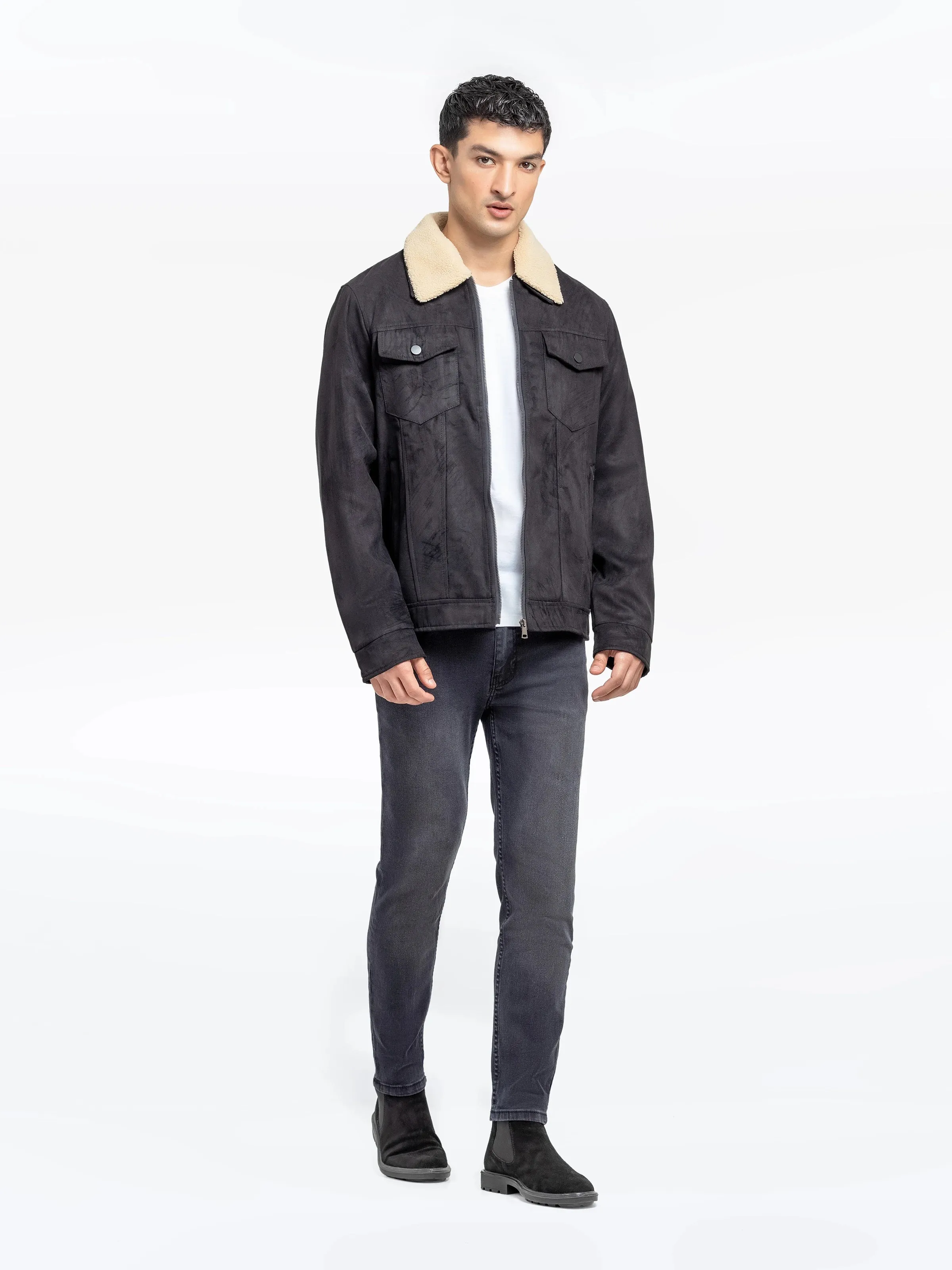 Men's Black Jacket - EMTJ24-034