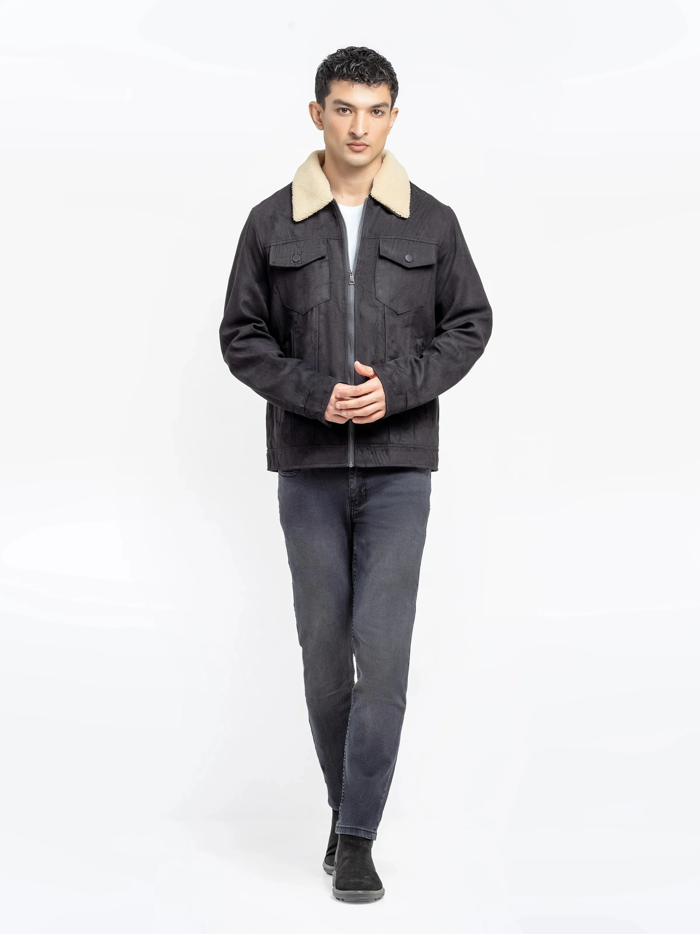 Men's Black Jacket - EMTJ24-034