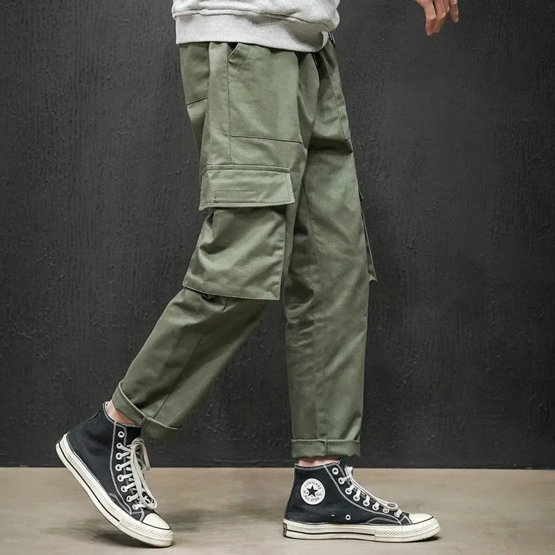 Mens Cargo Pants Multipocket Trousers
