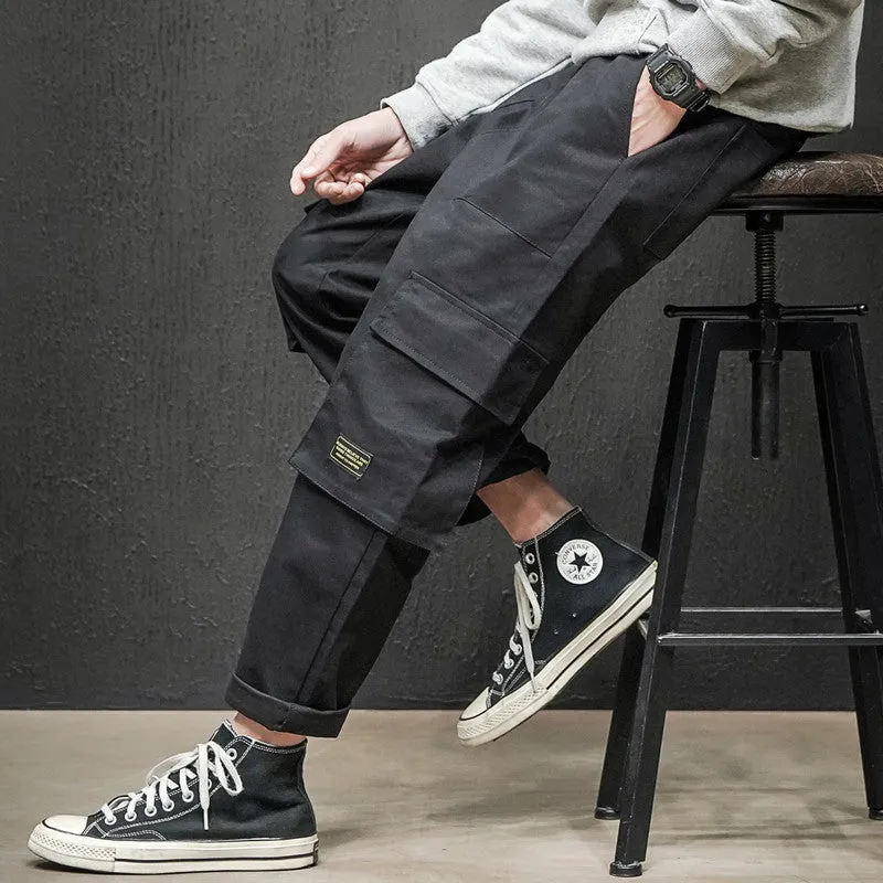 Mens Cargo Pants Multipocket Trousers