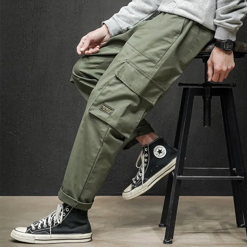 Mens Cargo Pants Multipocket Trousers