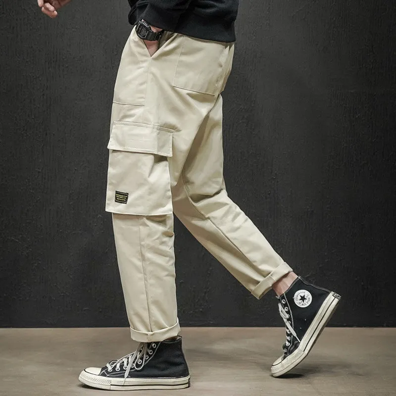 Mens Cargo Pants Multipocket Trousers