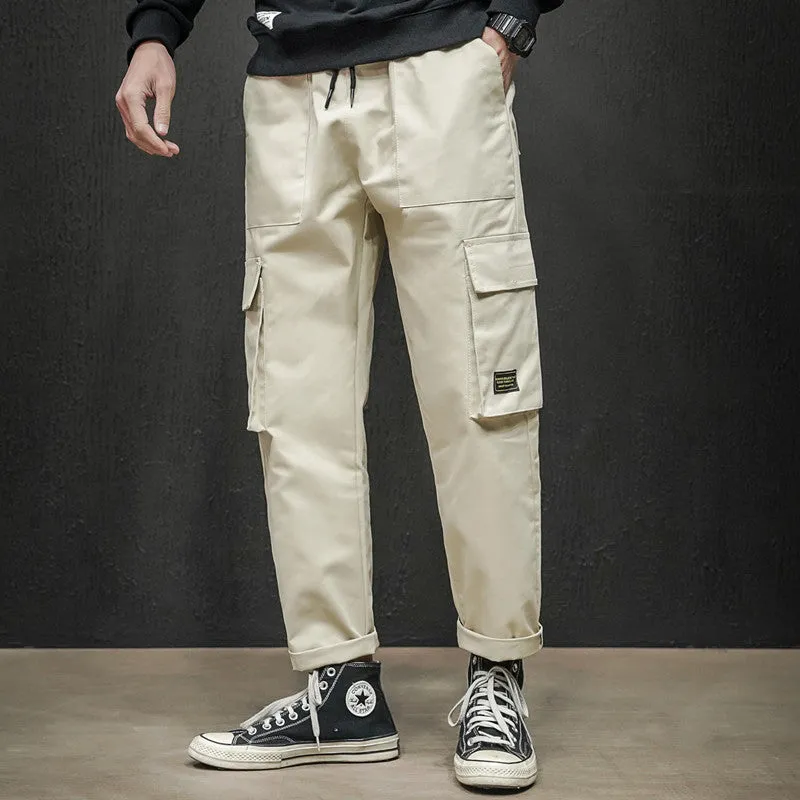 Mens Cargo Pants Multipocket Trousers