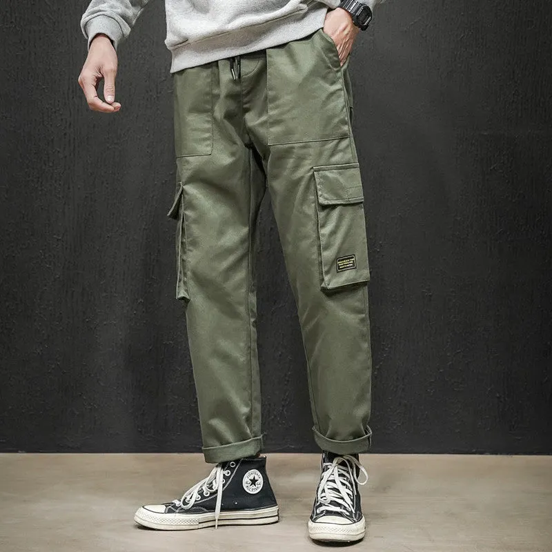 Mens Cargo Pants Multipocket Trousers