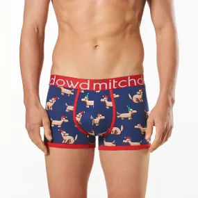 Men's Christmas Dogs Trunk - Denim