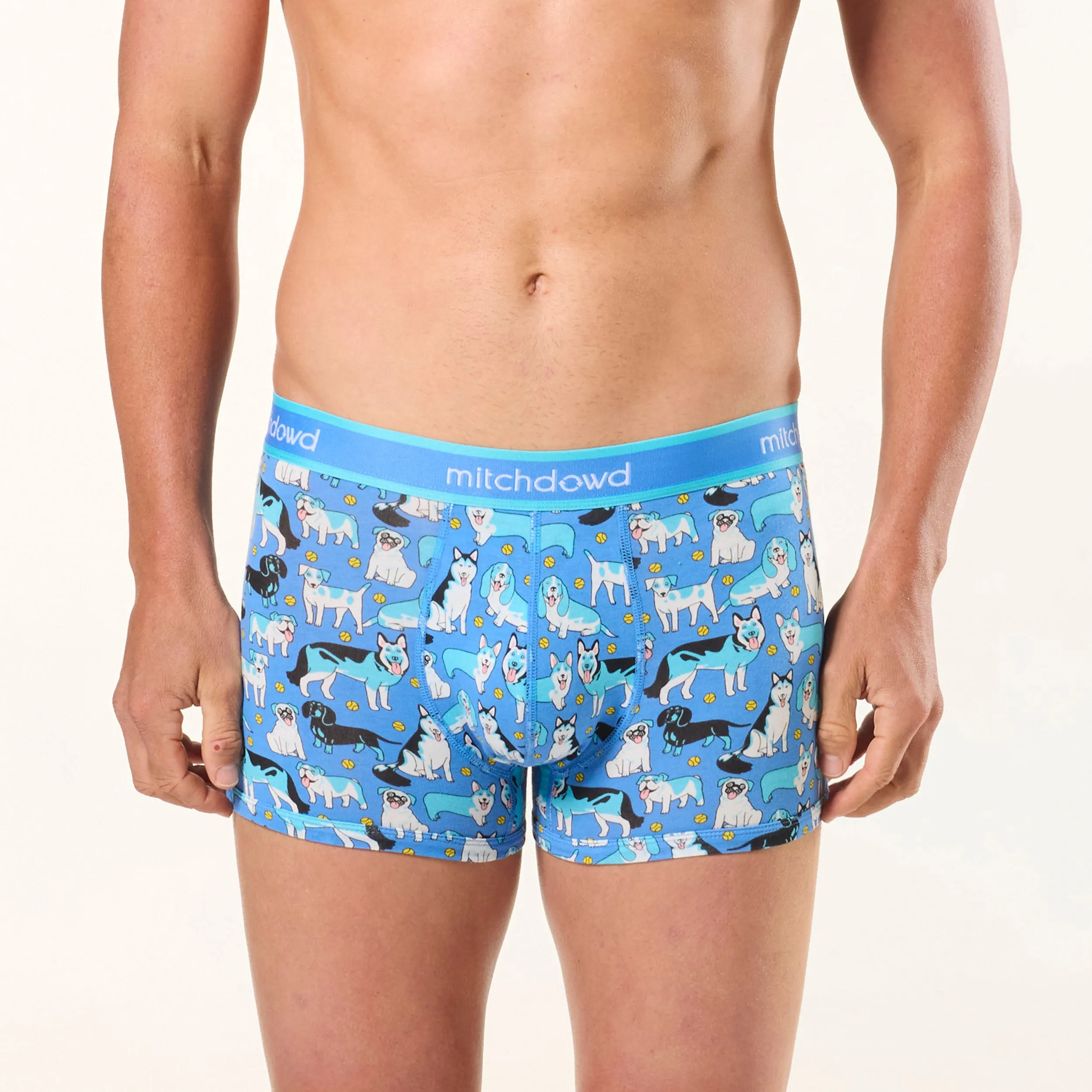 Men's Doggone Blues Cotton Trunk 3 Pack - Blues