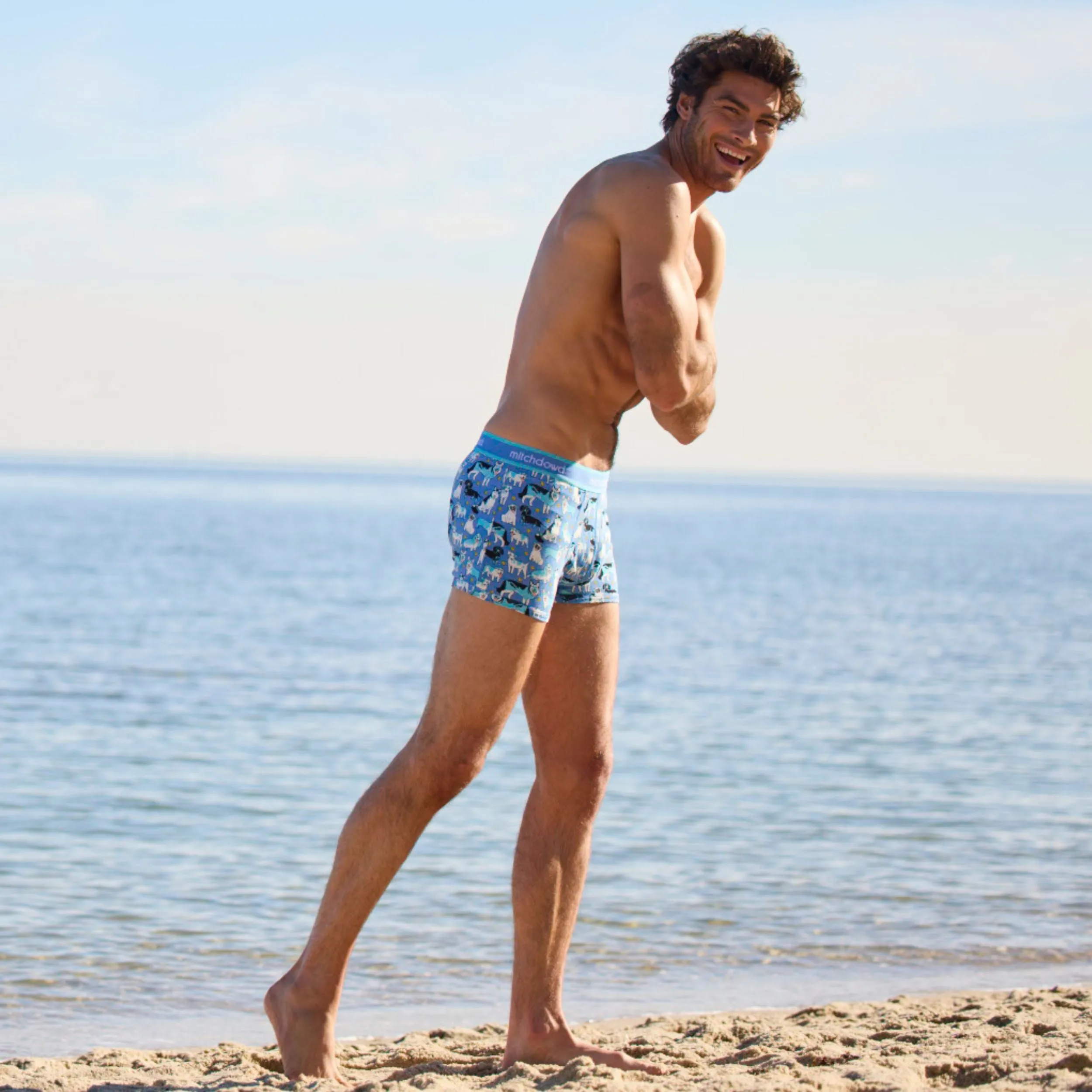 Men's Doggone Blues Cotton Trunk 3 Pack - Blues