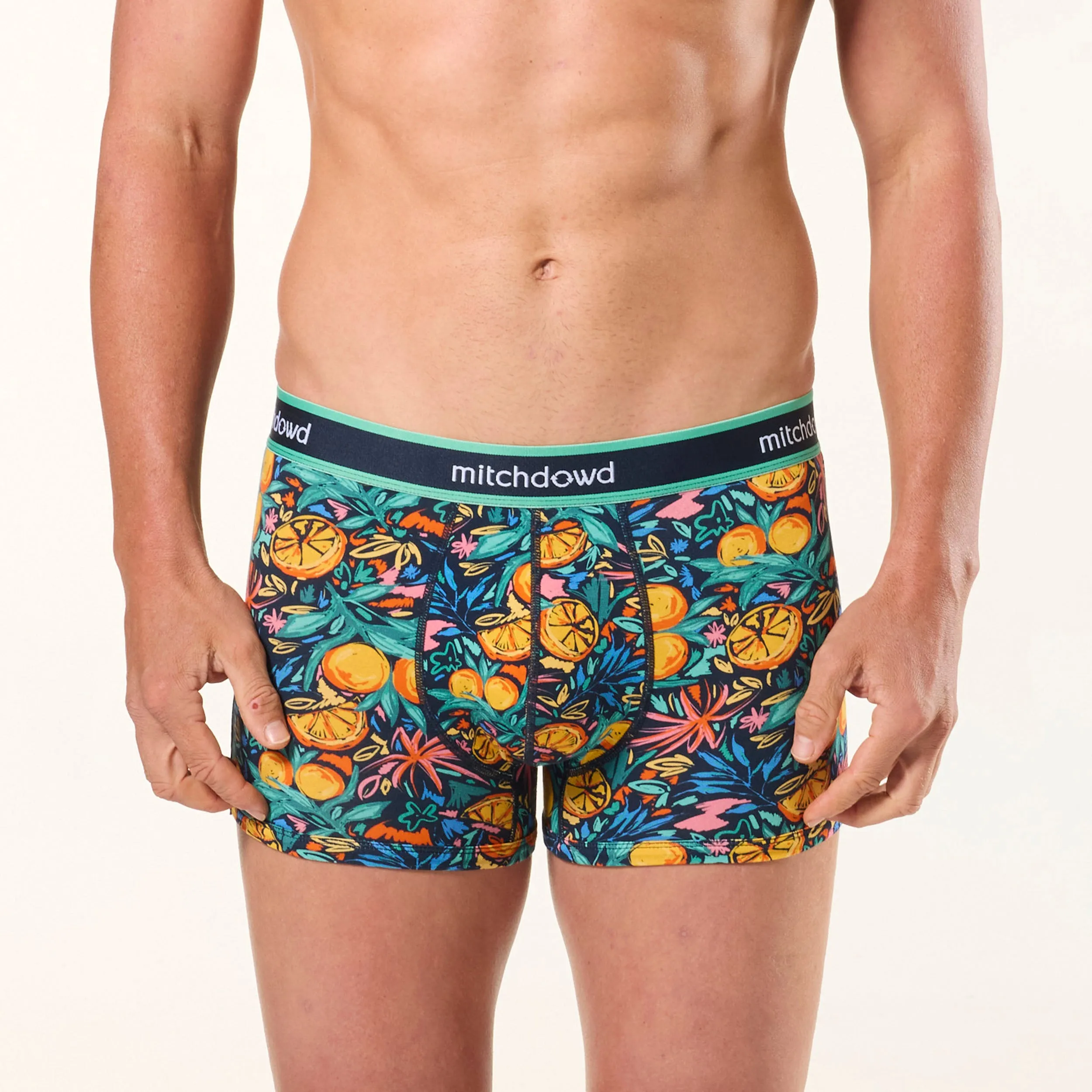 Men's Leafy Fruits Cotton Trunk 3 Pack - Greens