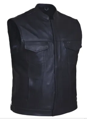 Mens PREMIUM Club Vest in Soft Cowhide