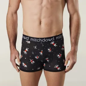 Men's Space Dog Bamboo Trunk - Black