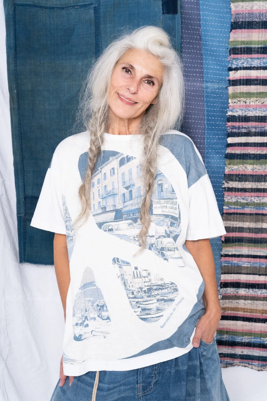 Model T. St. Tropez Digital Print Organic & Recycled Cotton