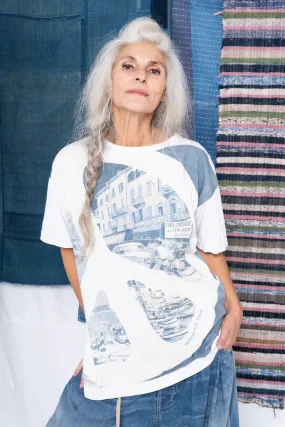 Model T. St. Tropez Digital Print Organic & Recycled Cotton