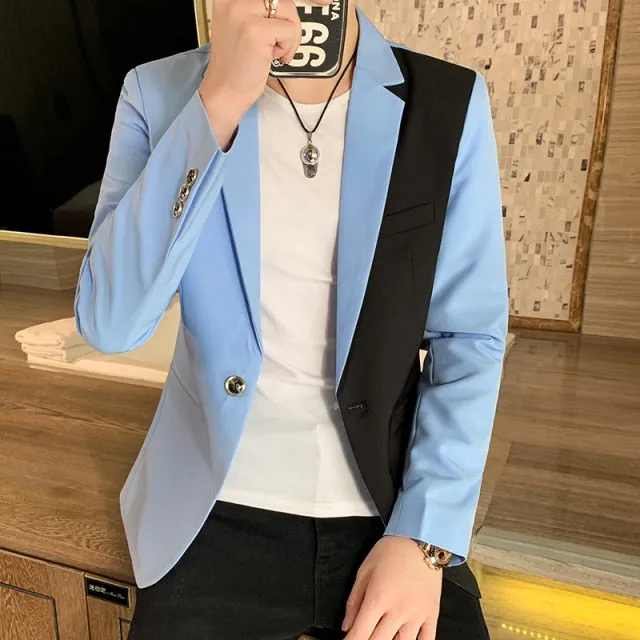 new style Premium color scheme for men slim fit business plaid Blazers/Male fashion Leisure suit coat plaid Jackets S-3XL