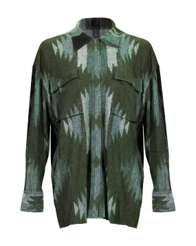 Norma Kamali Oversized Southwest Cargo Shirt