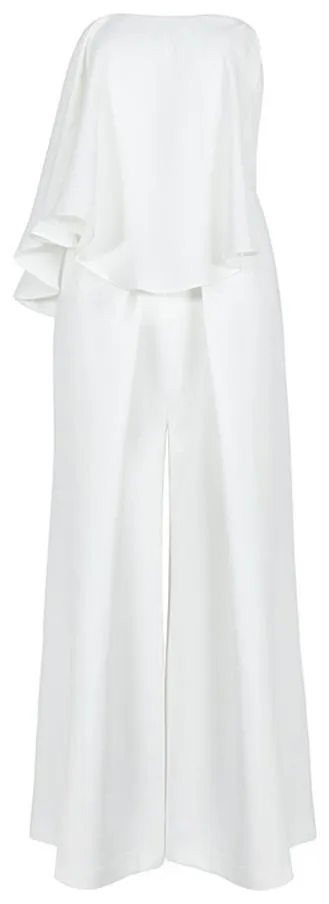 Off-the-Shoulder Flounce Jumpsuit