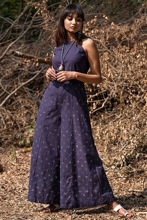 Okhai 'Magic Spell' Hand Embroidered Mirror Work Jumpsuit