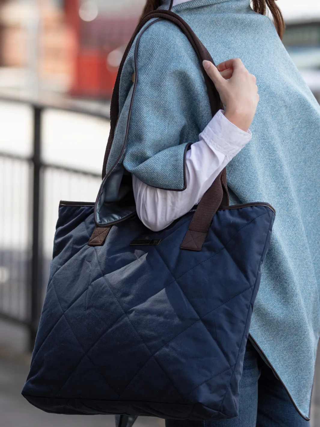 Oversized Tote Bag - Navy