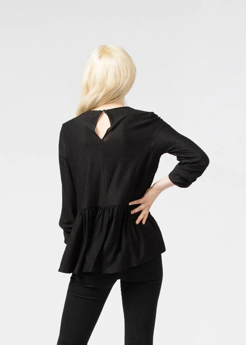 Peplum Chevron Top