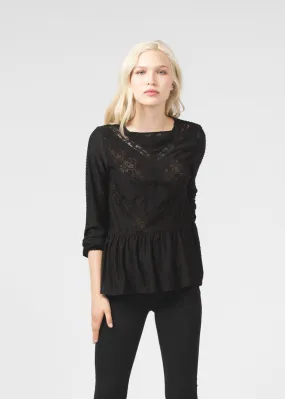 Peplum Chevron Top