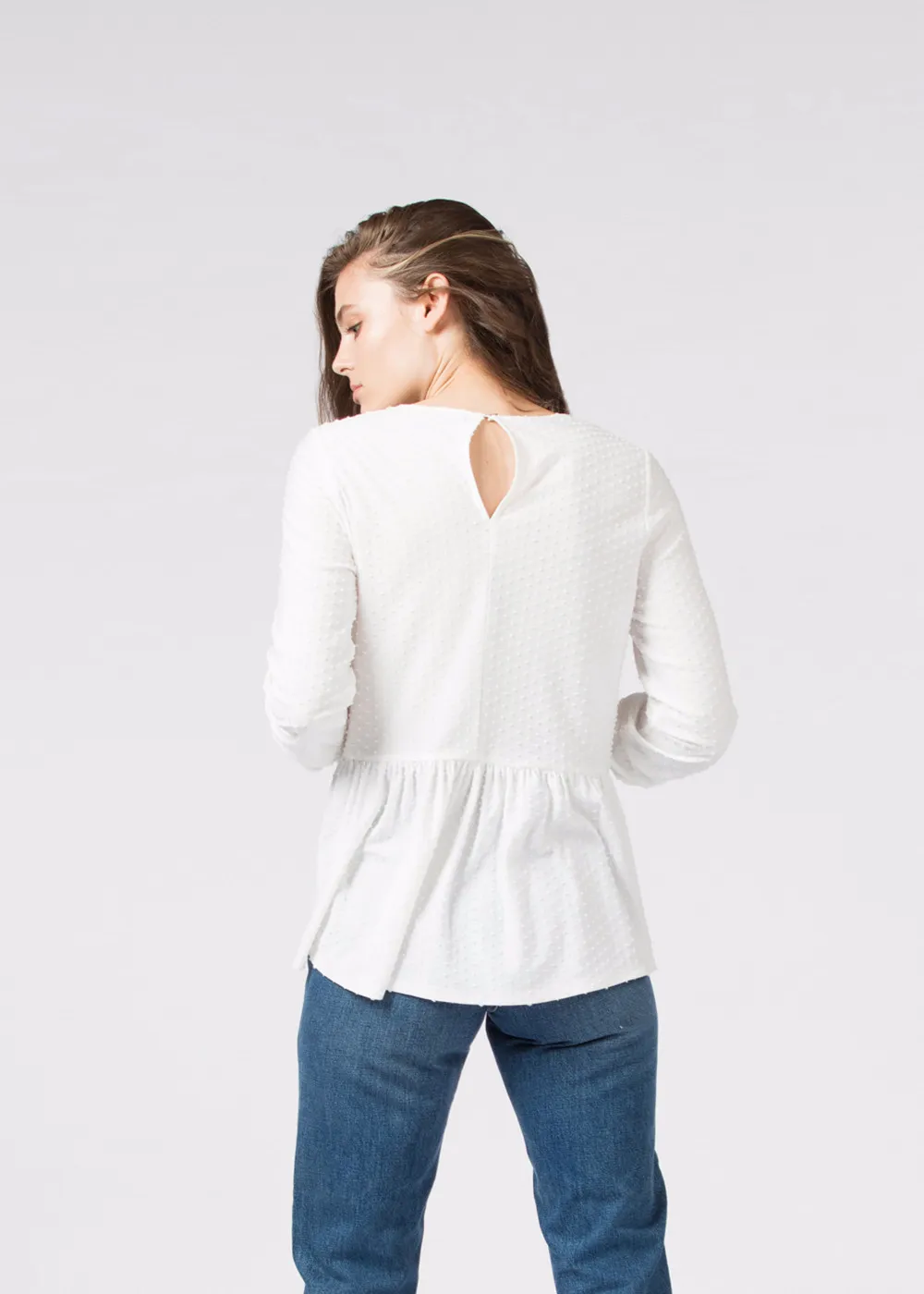 Peplum Chevron Top