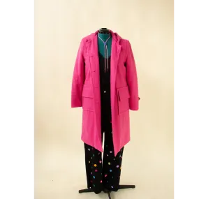 Pink Coat with Hood and Pockets