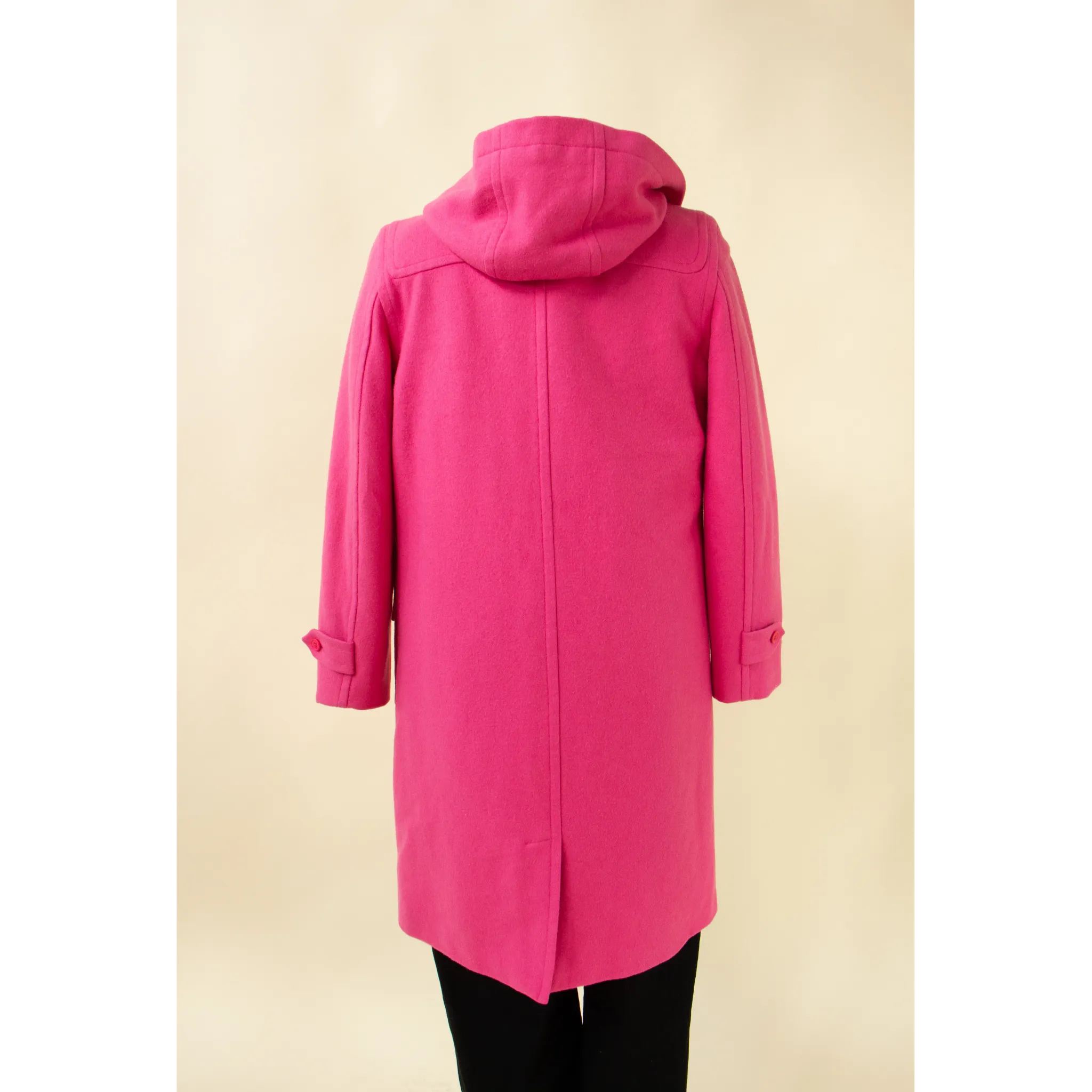 Pink Coat with Hood and Pockets