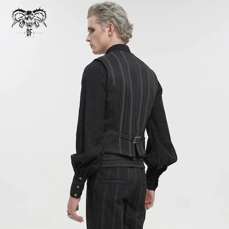 Pinstripe Vest w/ Removable Swallowtail