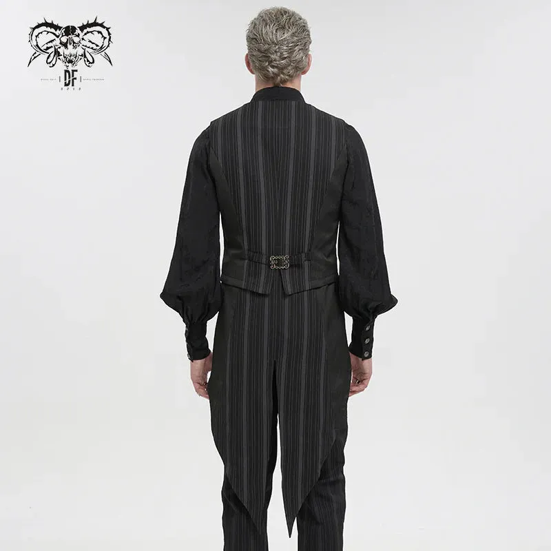 Pinstripe Vest w/ Removable Swallowtail