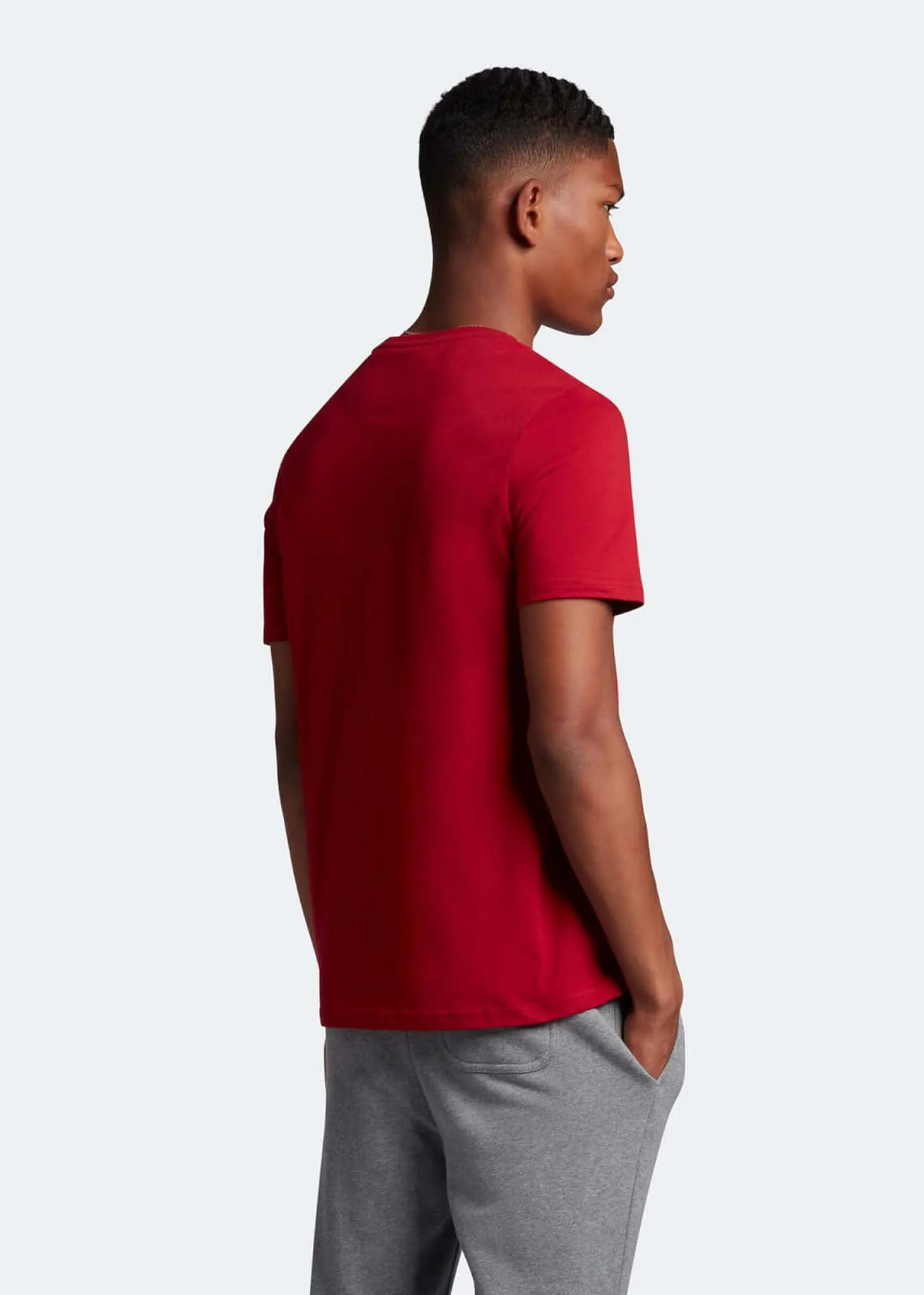 Plain t-shirt - tunnel red