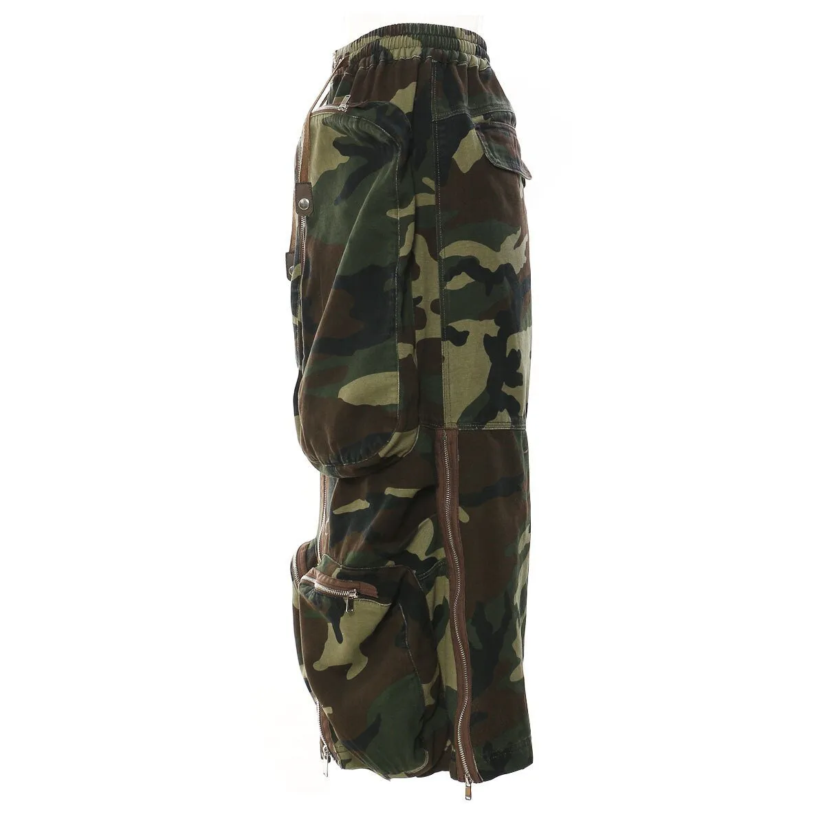 Pre Order:  Oversized Front Pockets Cargo Skirt - @cinfulooks