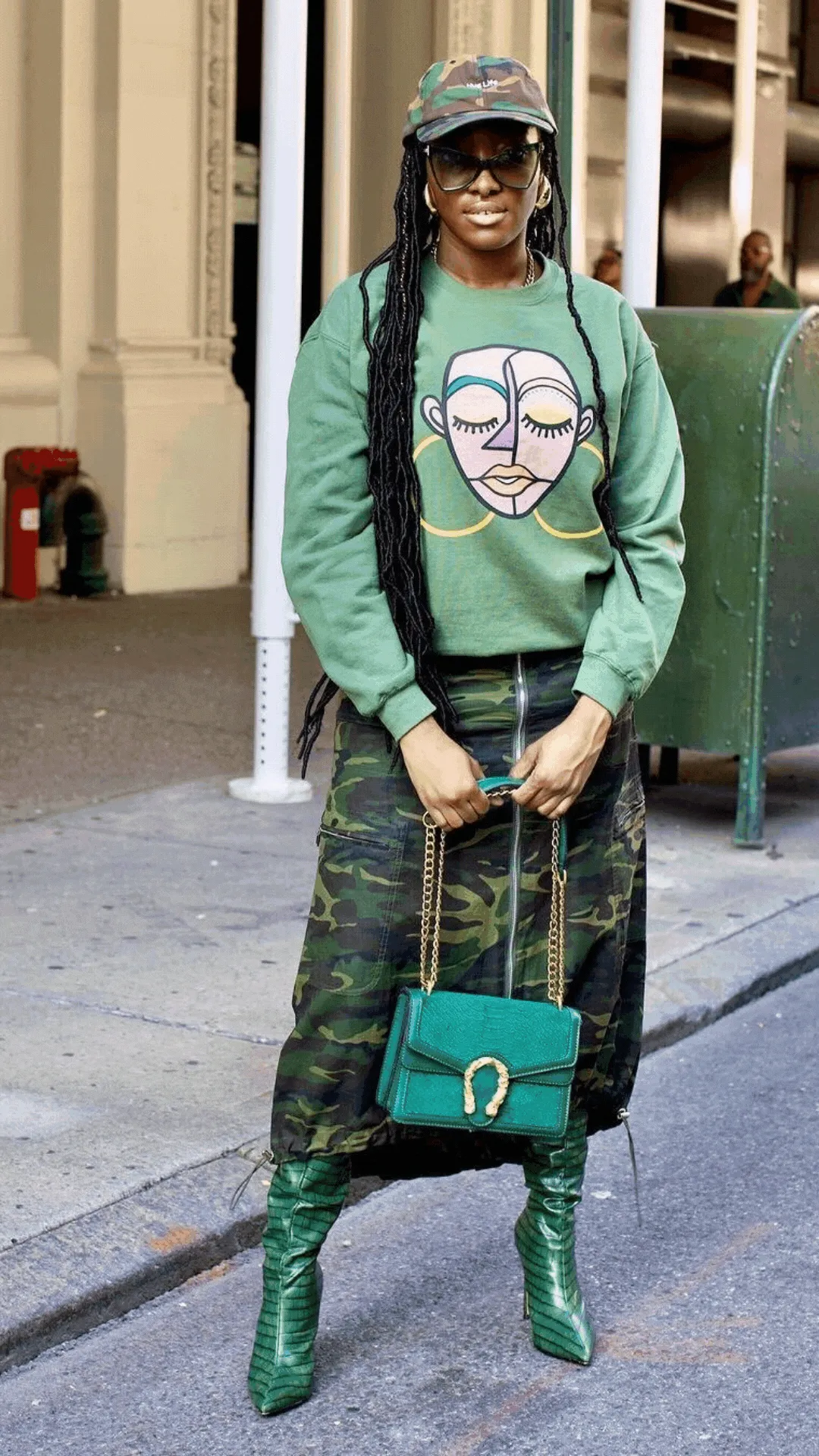 Pre Order:  Oversized Front Pockets Cargo Skirt - @itstashawna
