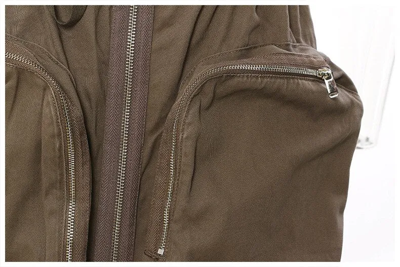 Pre Order:  Oversized Front Pockets Cargo Skirt - @mocha-leila03