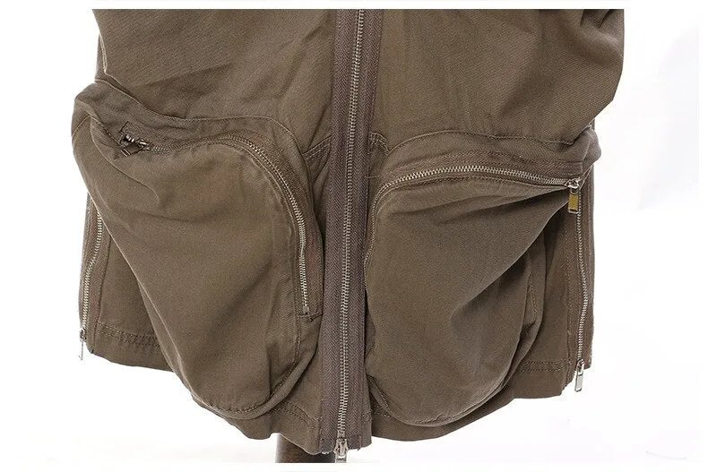 Pre Order:  Oversized Front Pockets Cargo Skirt - @mocha-leila03