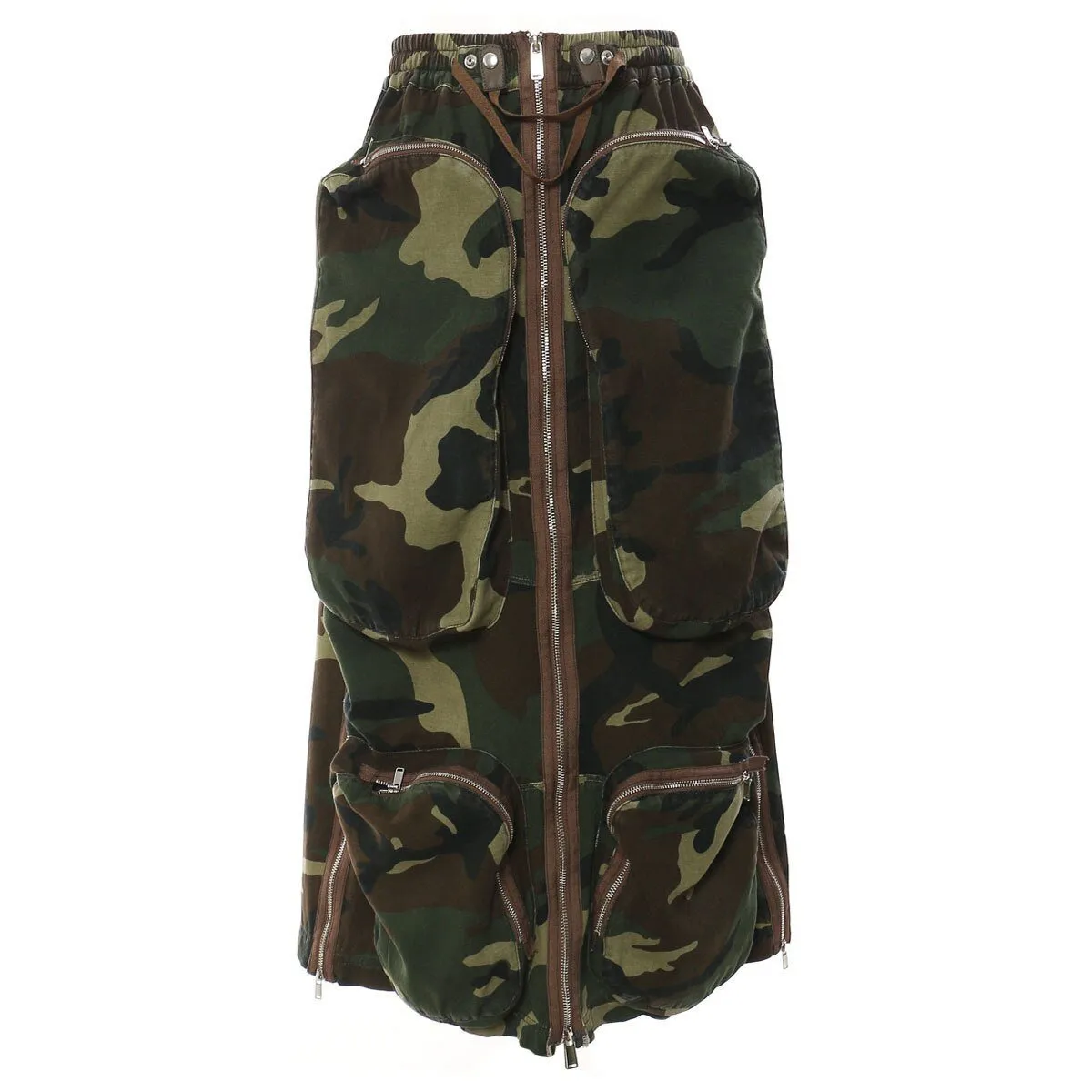 Pre Order:  Oversized Front Pockets Cargo Skirt - @mocha-leila03