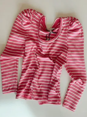 PUFF SLEEVE KNIT TOP