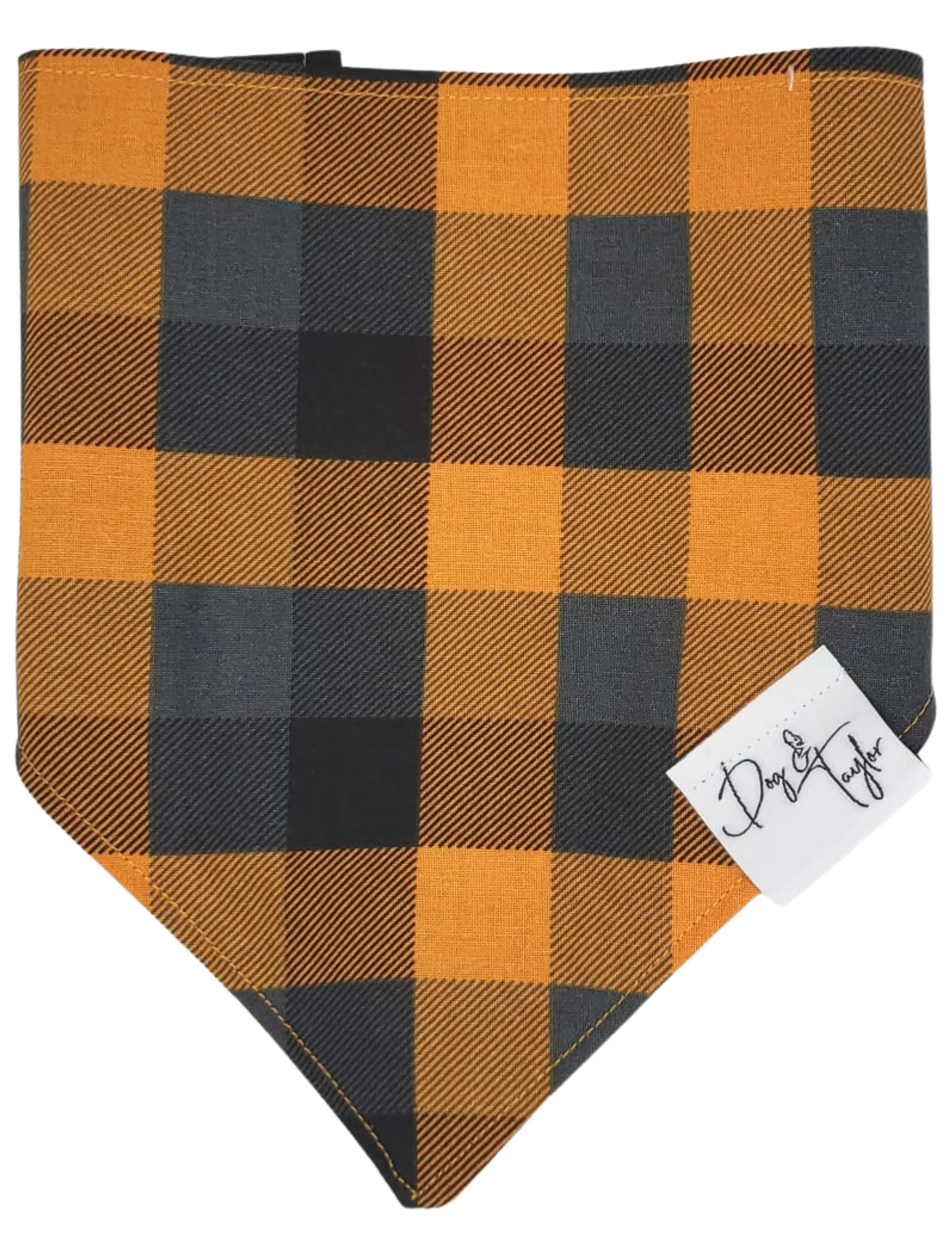 Pumkin Spice Plaid Bandana
