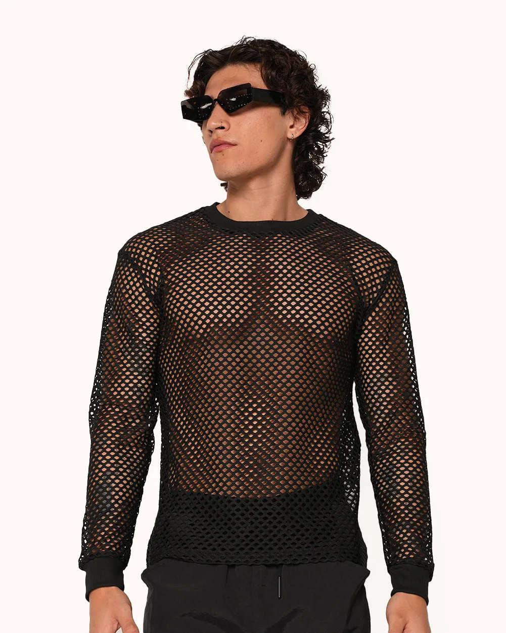 Pure Temptation Men's Fishnet Longsleeves